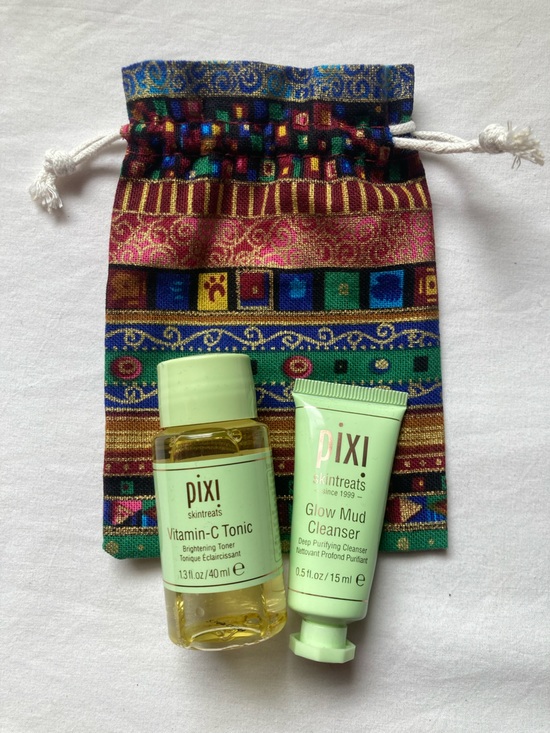 Pixi Other - 3 Pc Pixi Face Bundle — Pixi Glow Mud Cleanser & Vitamin-C Tonic with Pouch